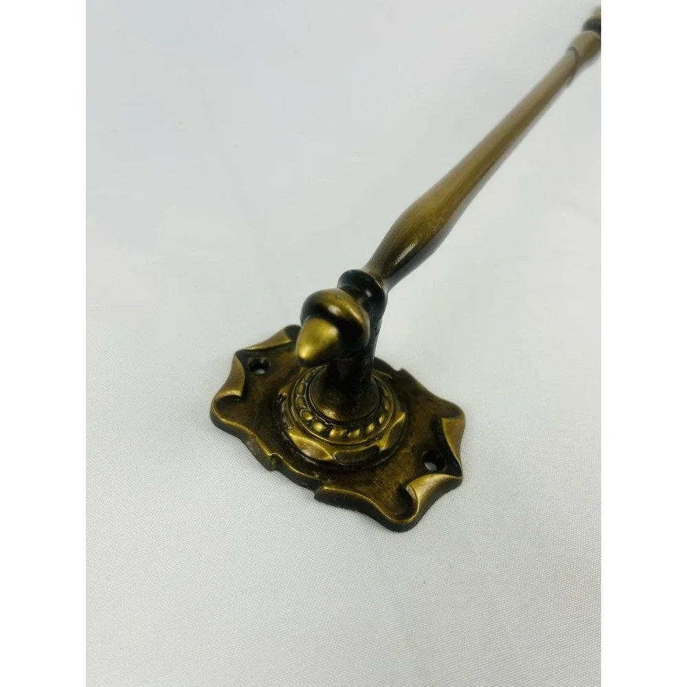 Vintage Amerock Carriage House Brass Bathroom Towel Rack Bar Holder 26.5